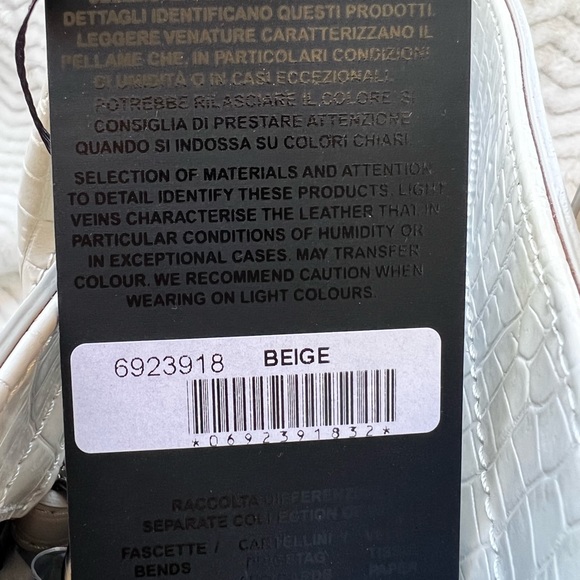 NWT Gianni Conti Cream Handbag - Picture 8 of 15